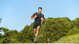 Man running outdoors
