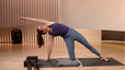 Peloton instructor Mariana Fernández teaching a morning yoga class