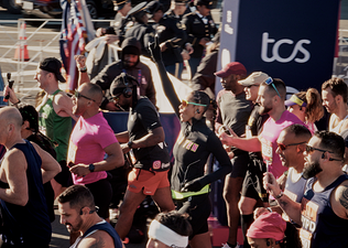 Runners at the TCS New York City Marathon.