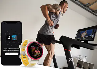 Peloton Tread with Garmin Connect app and watch