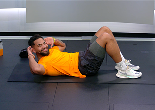 Rad Lopez demonstrates a core workout 