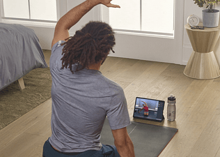 man stretching on active rest day