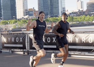 Peloton instructors Andy Speer and Adrian Williams compete in HYROX NYC
