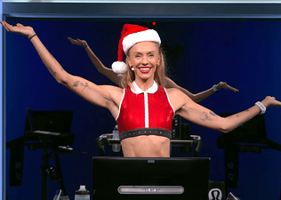 Becs Gentry Peloton holiday workout