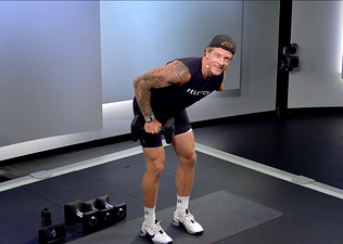 Peloton Instructor Logan Aldridge Strength Training Still | The Output by Peloton