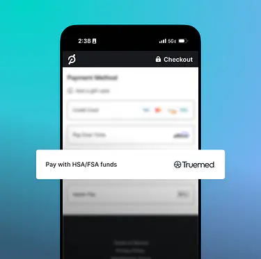 pay with hsa slash fsa with truemed logo