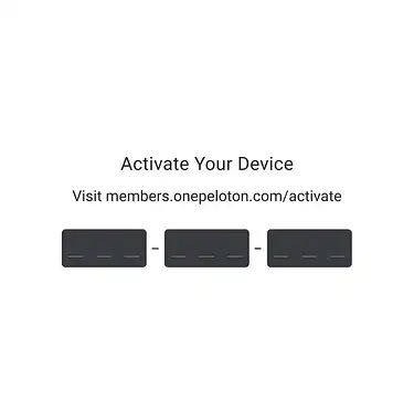 Peloton activation code