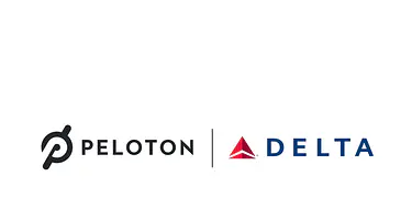 Peloton and Delta Logos