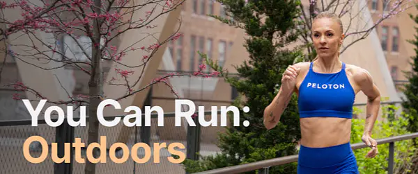 Peloton member running