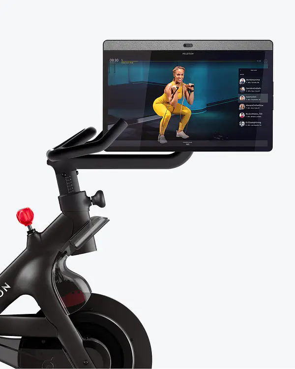 Peloton Bike+ screen