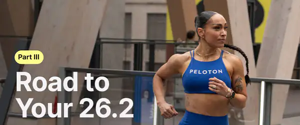 Peloton member running