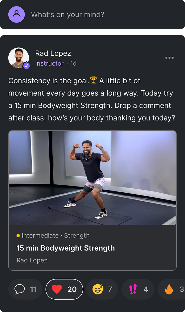Move for Life Team Social Media Feed