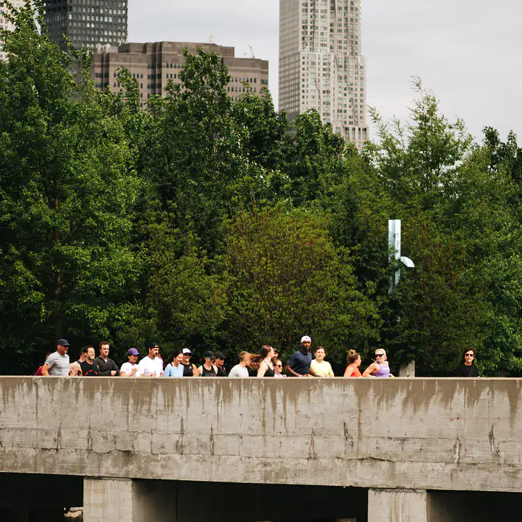 Runners on a run