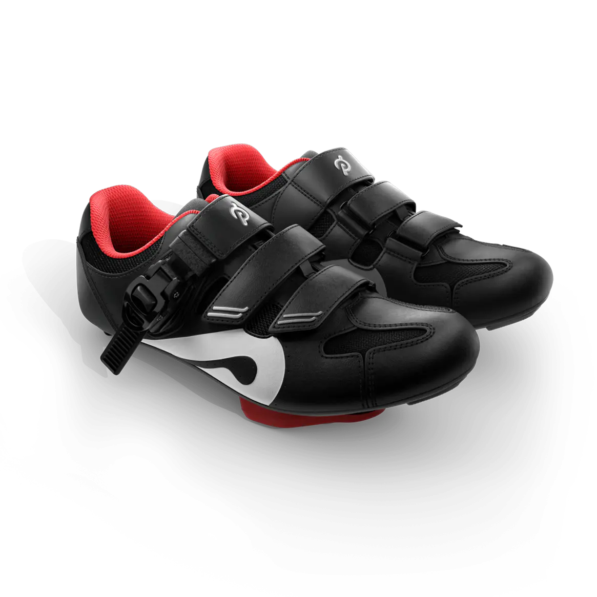 Peloton Bike Cycling Shoes Black Red White Size 41 Unisex, Women 10/Men 8‎ Used Peloton Cycling Shoes Size 41 (US Womens Size 10 Men main image 2