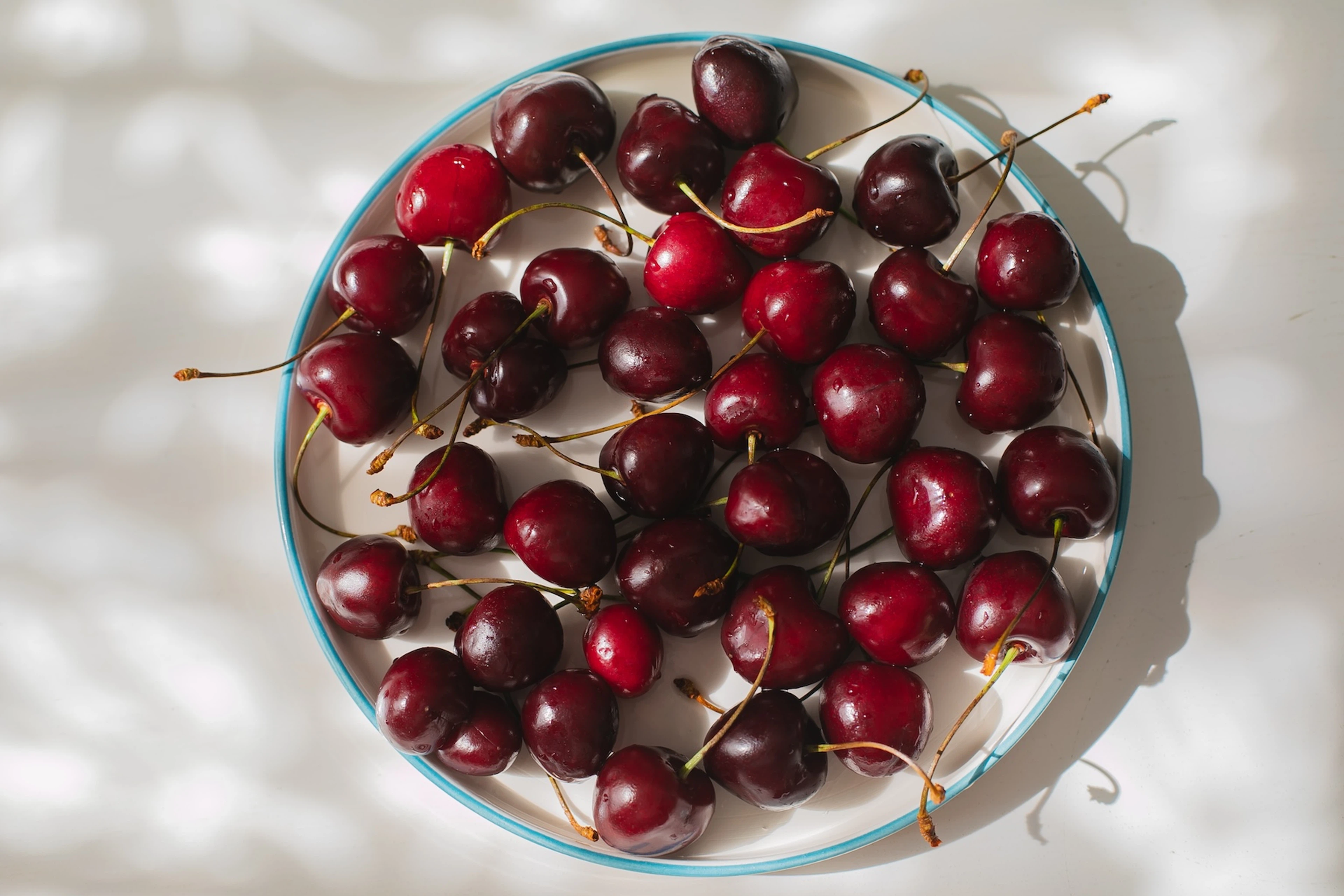 A bowl of cherries.