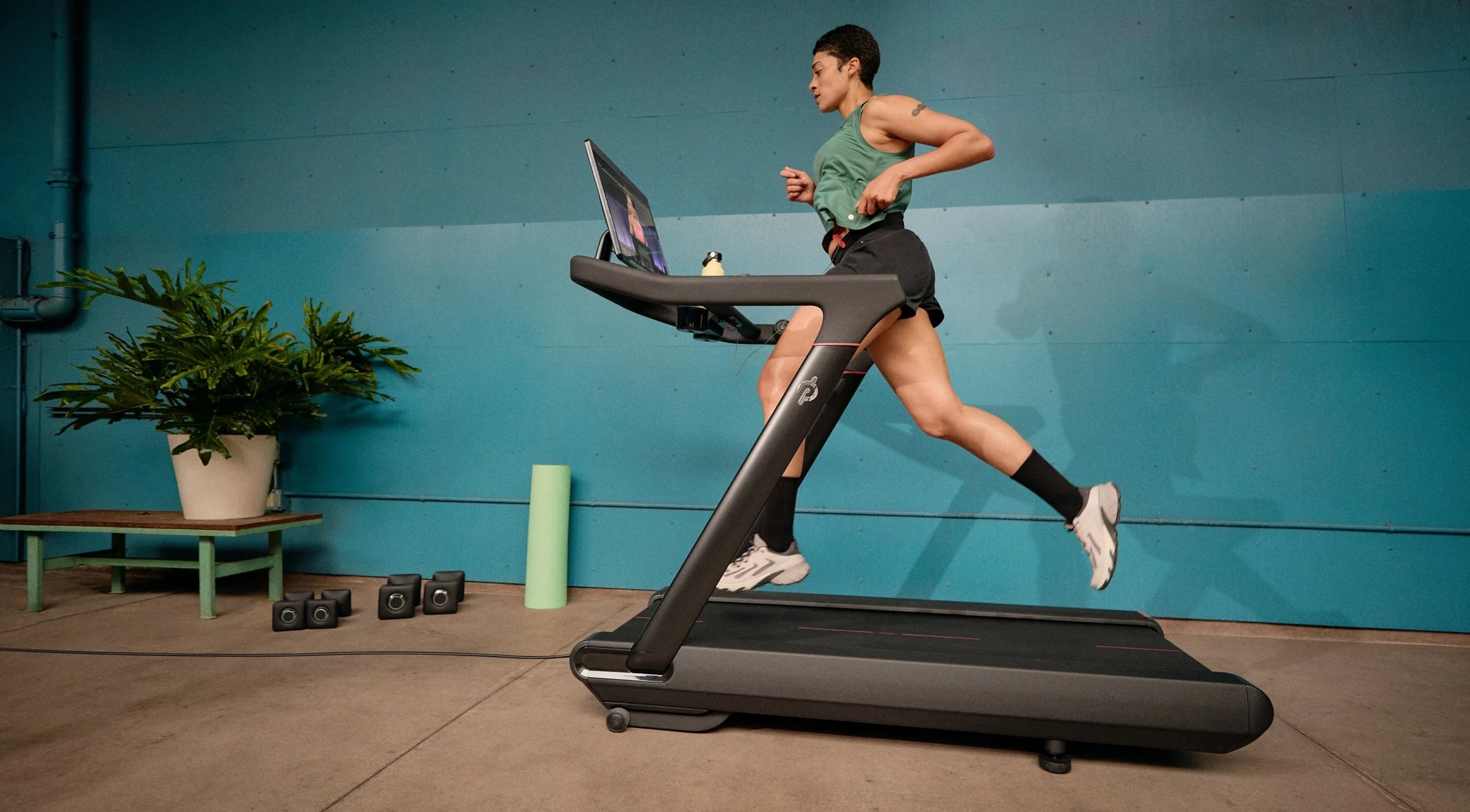 Training for a marathon on the Peloton tread