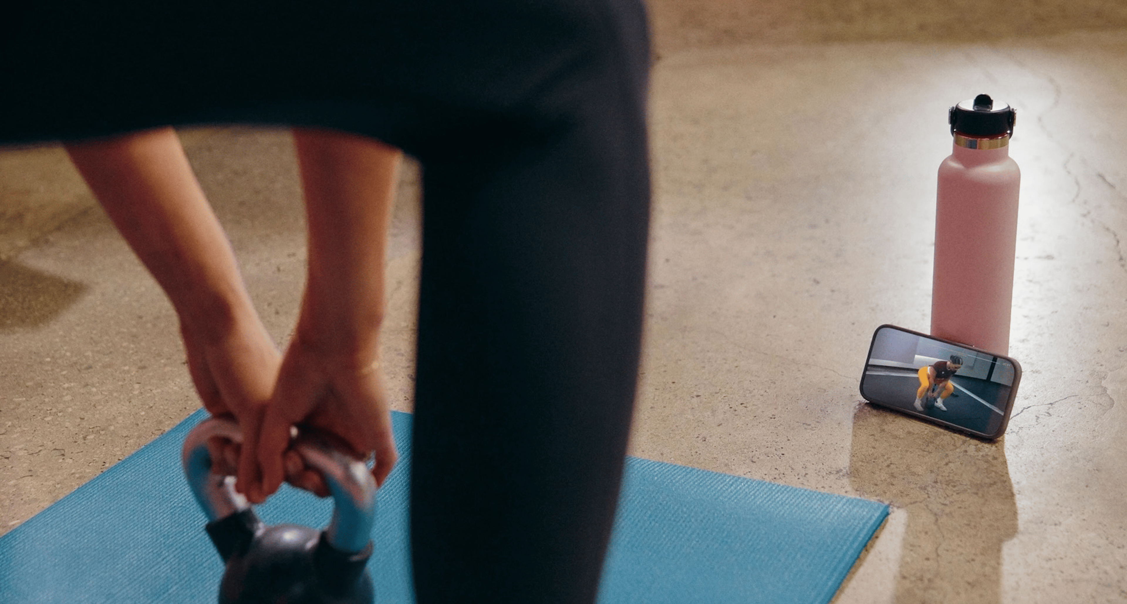 Fueling and hydrating while taking a Peloton class for optimal nutrition