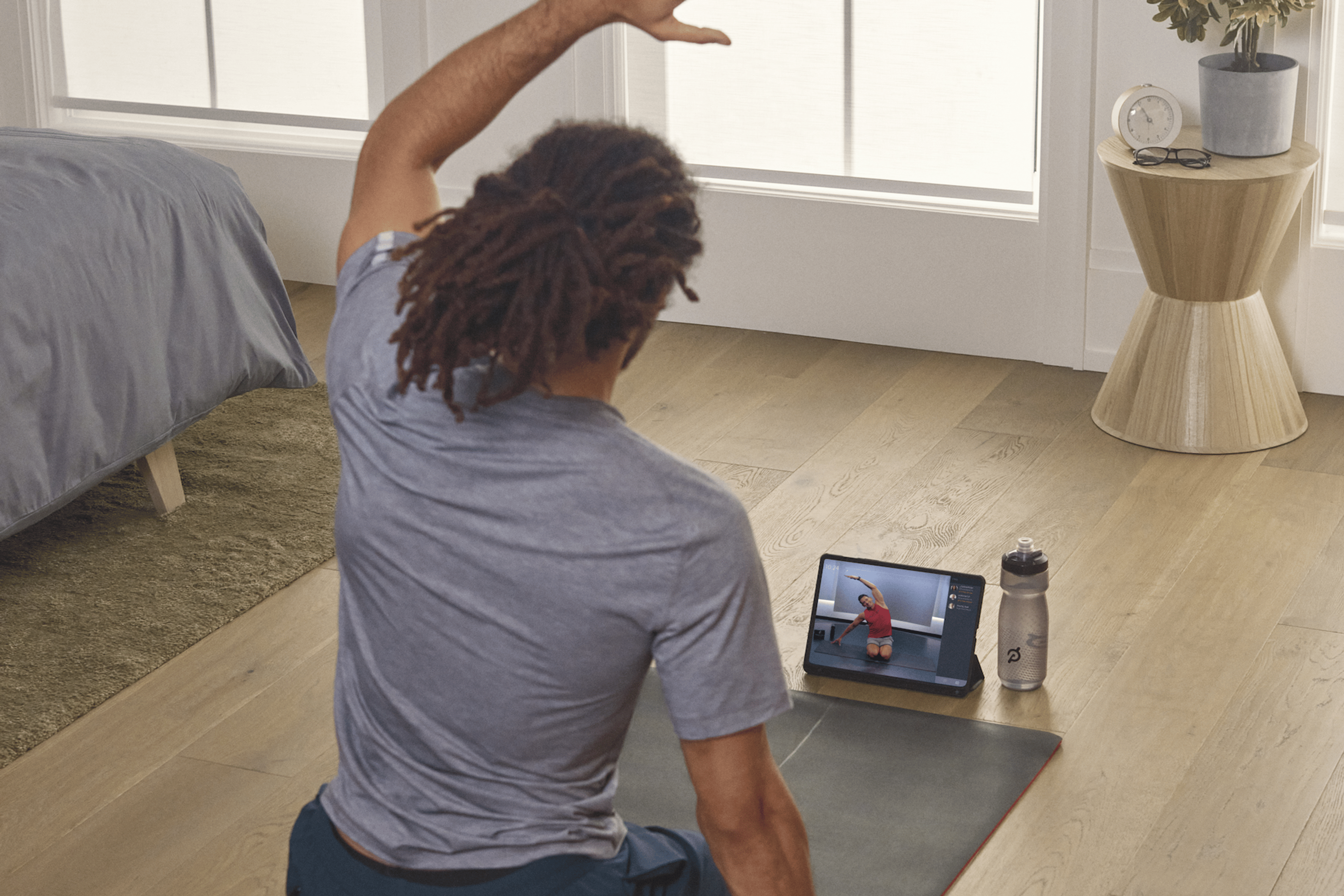 man stretching on active rest day