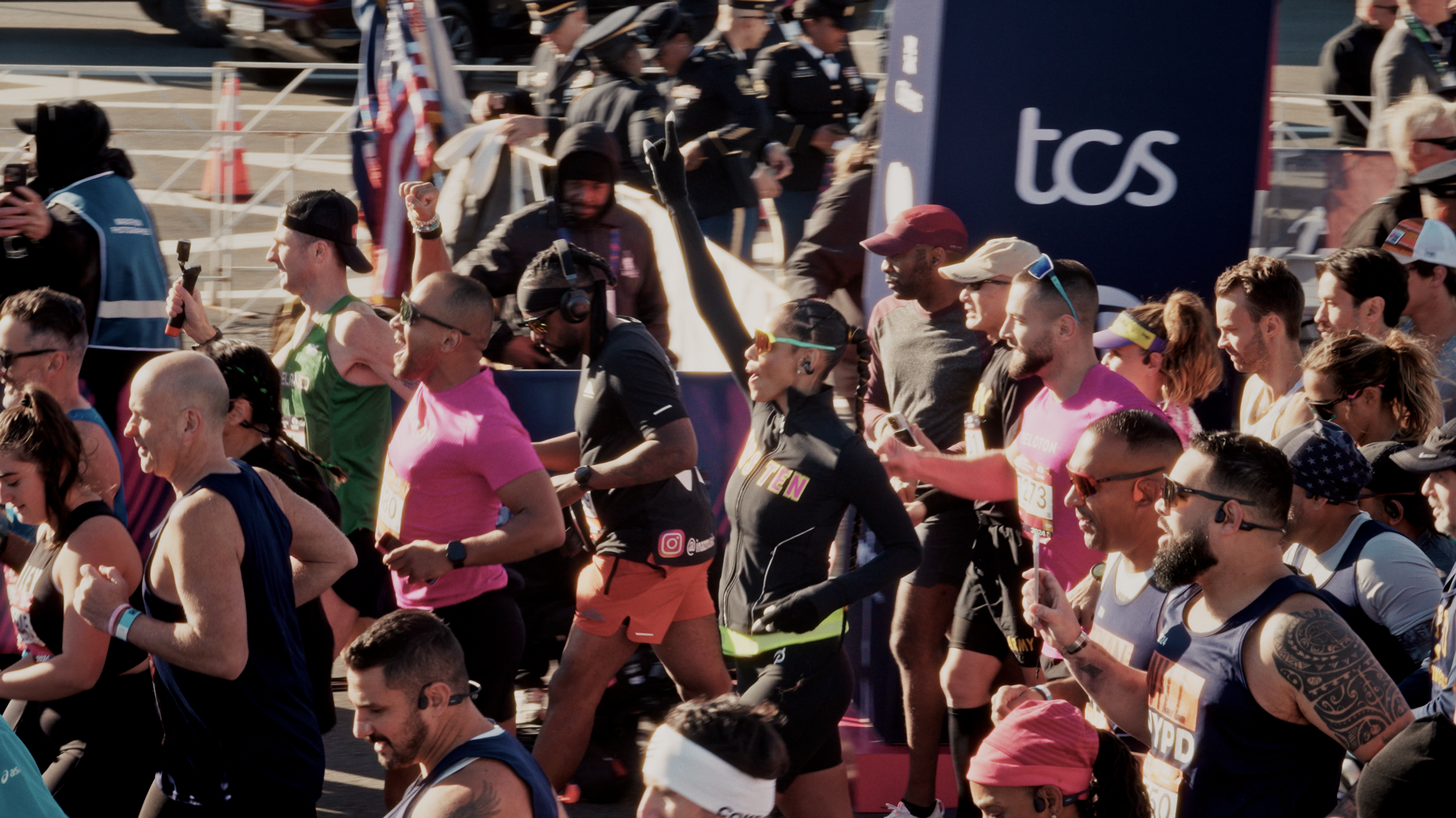 Runners at the TCS New York City Marathon.