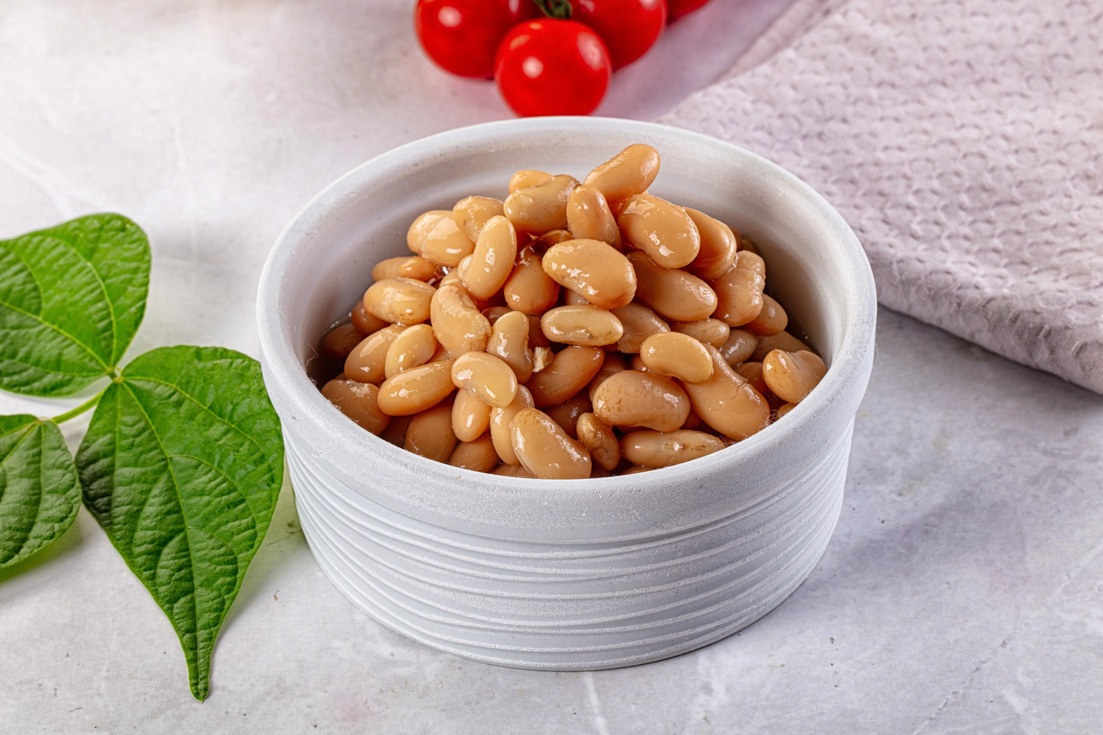 Bowl of white kidney beans