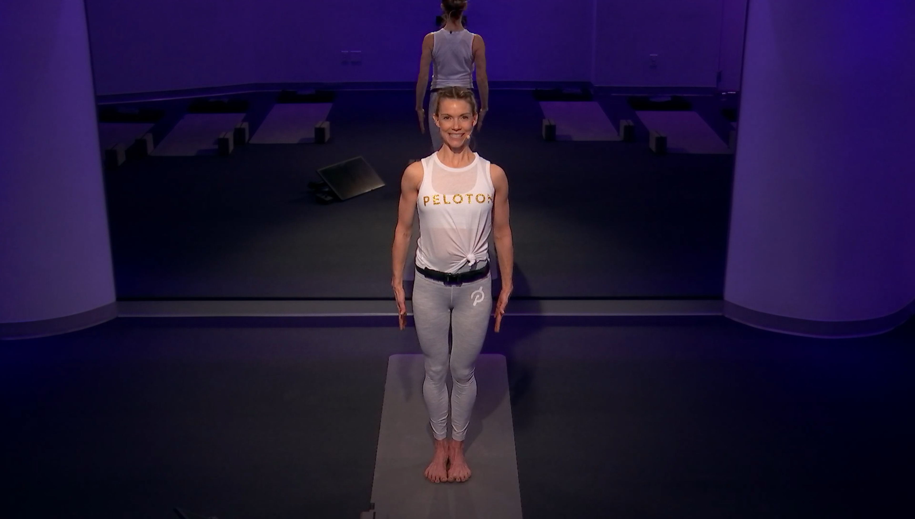 Kristin McGee doing Mountain Pose