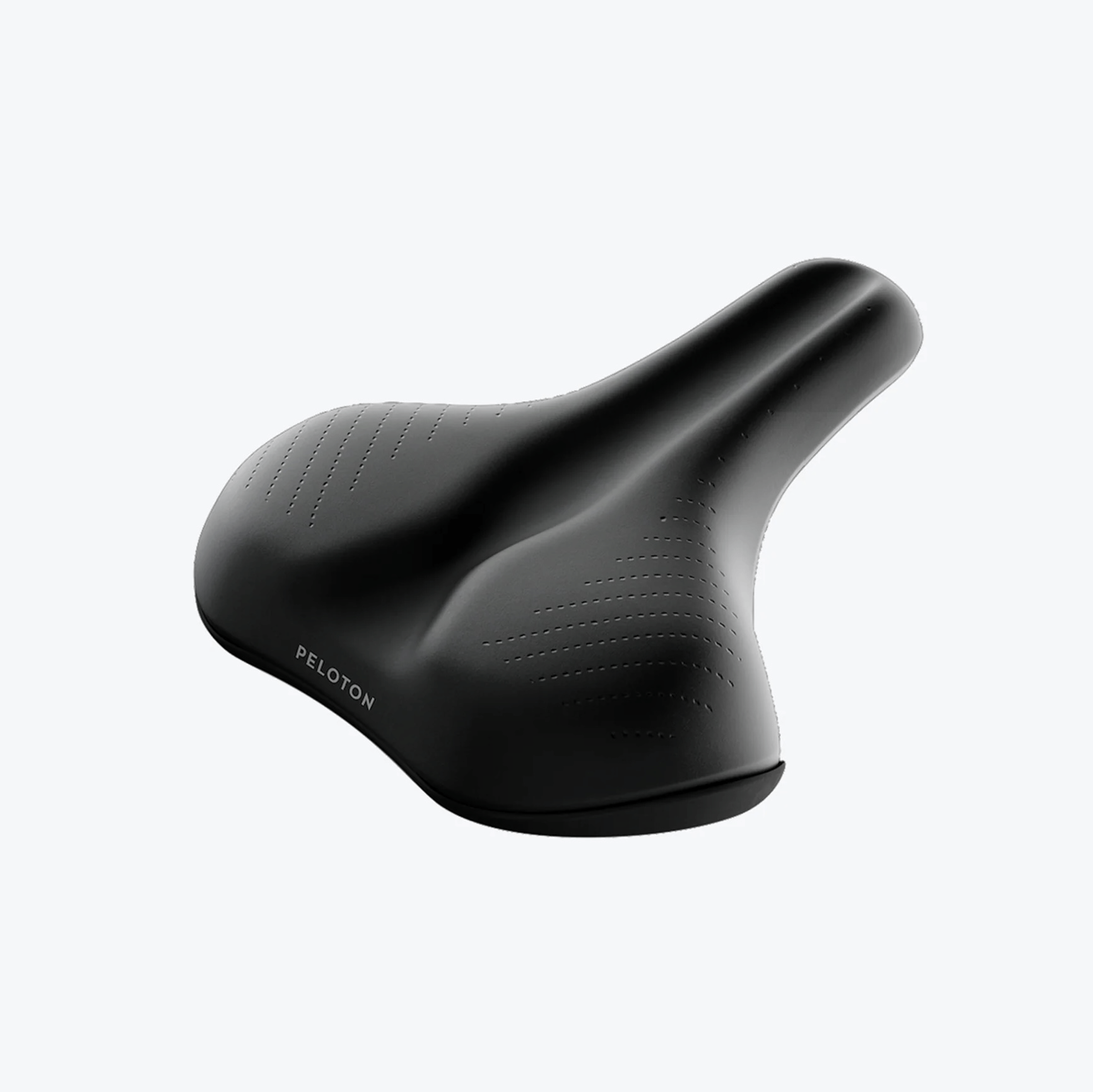 The Peloton Comfort Saddle bike seat as part of a list of Peloton Bike accessories.