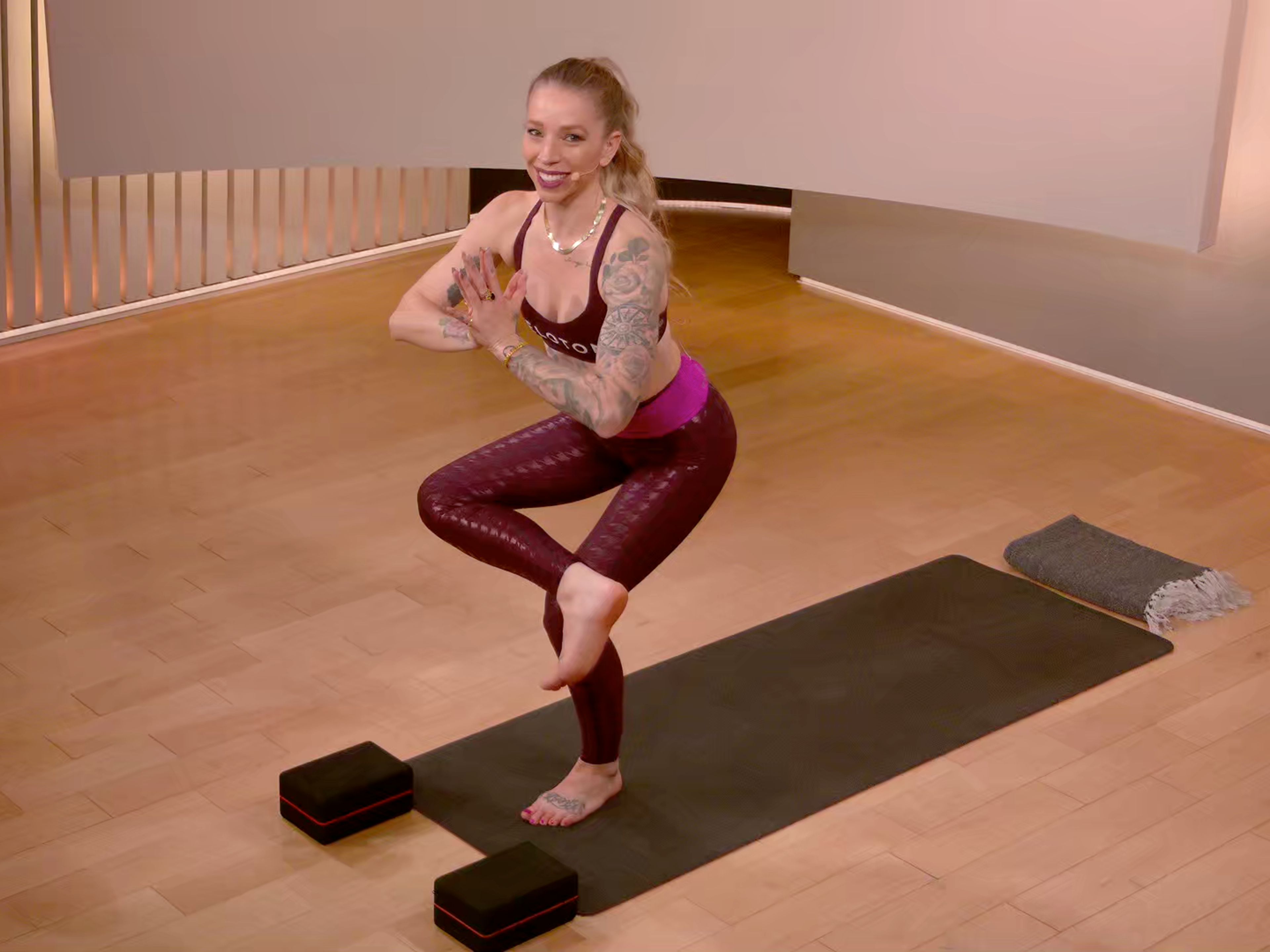 Kirra Michel Standing Figure 4 Stretch | The Output by Peloton