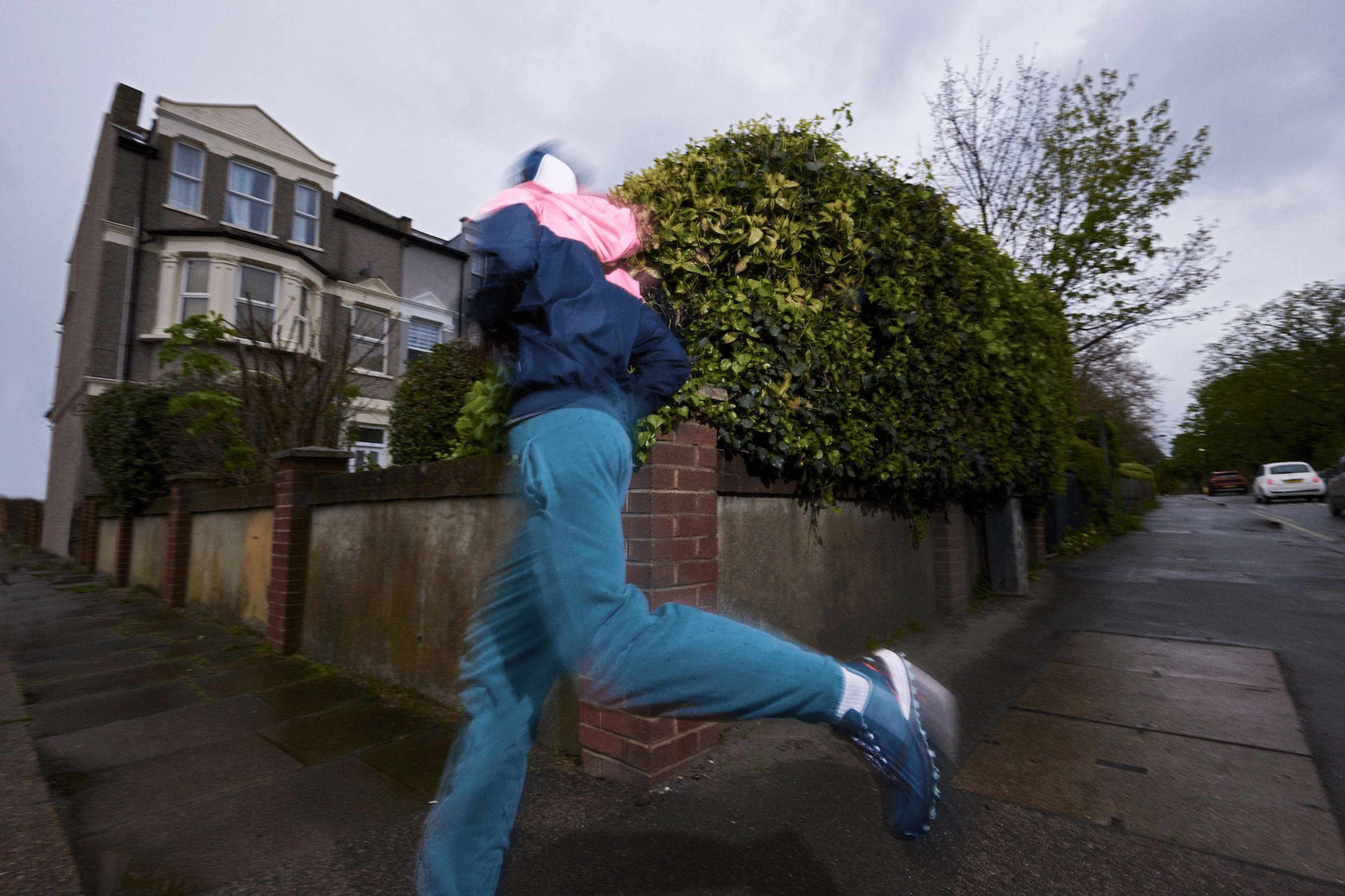 Person running outside