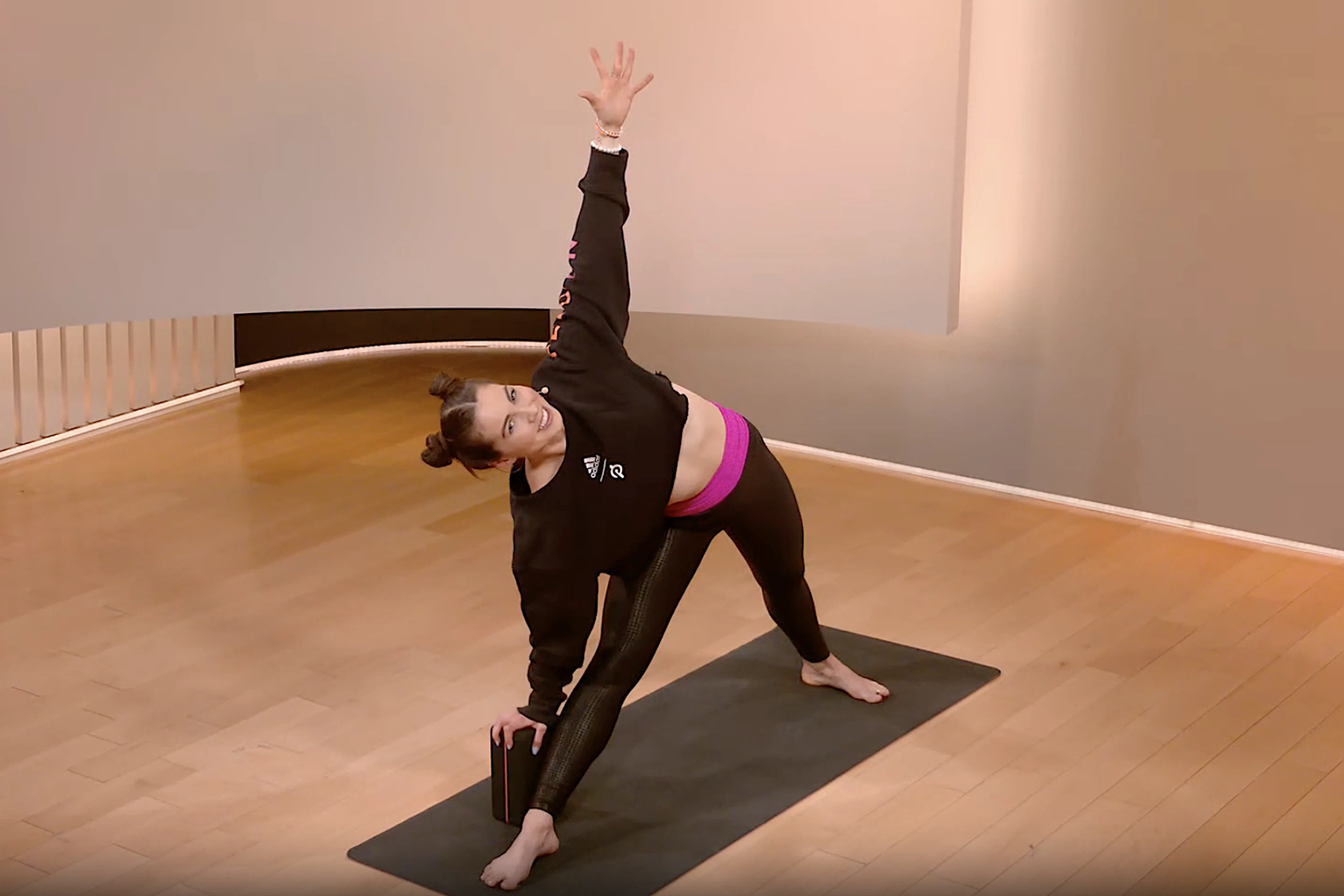 Nico Sarani practicing Beginner Yoga