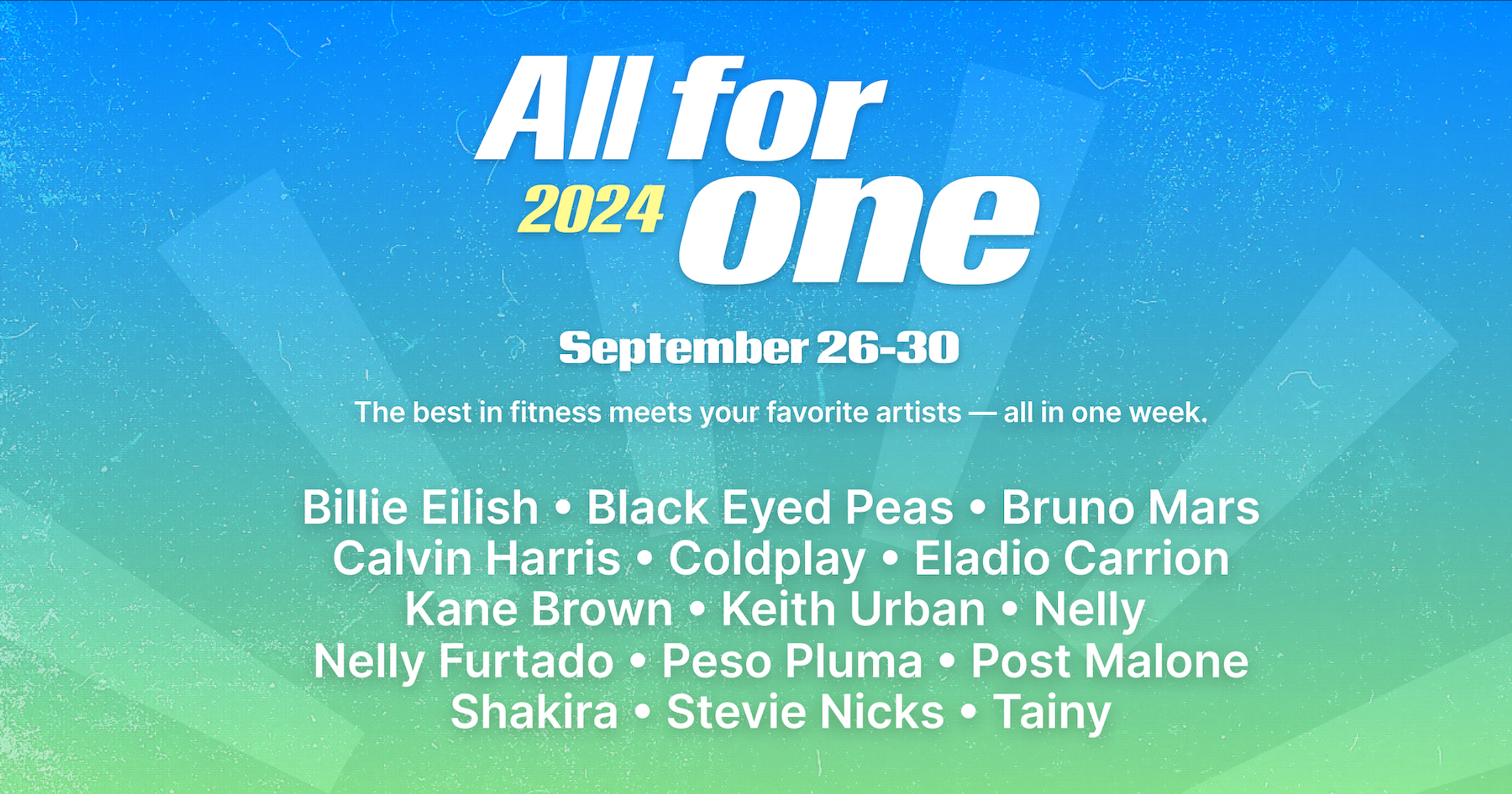 All for One 2024 Lineup