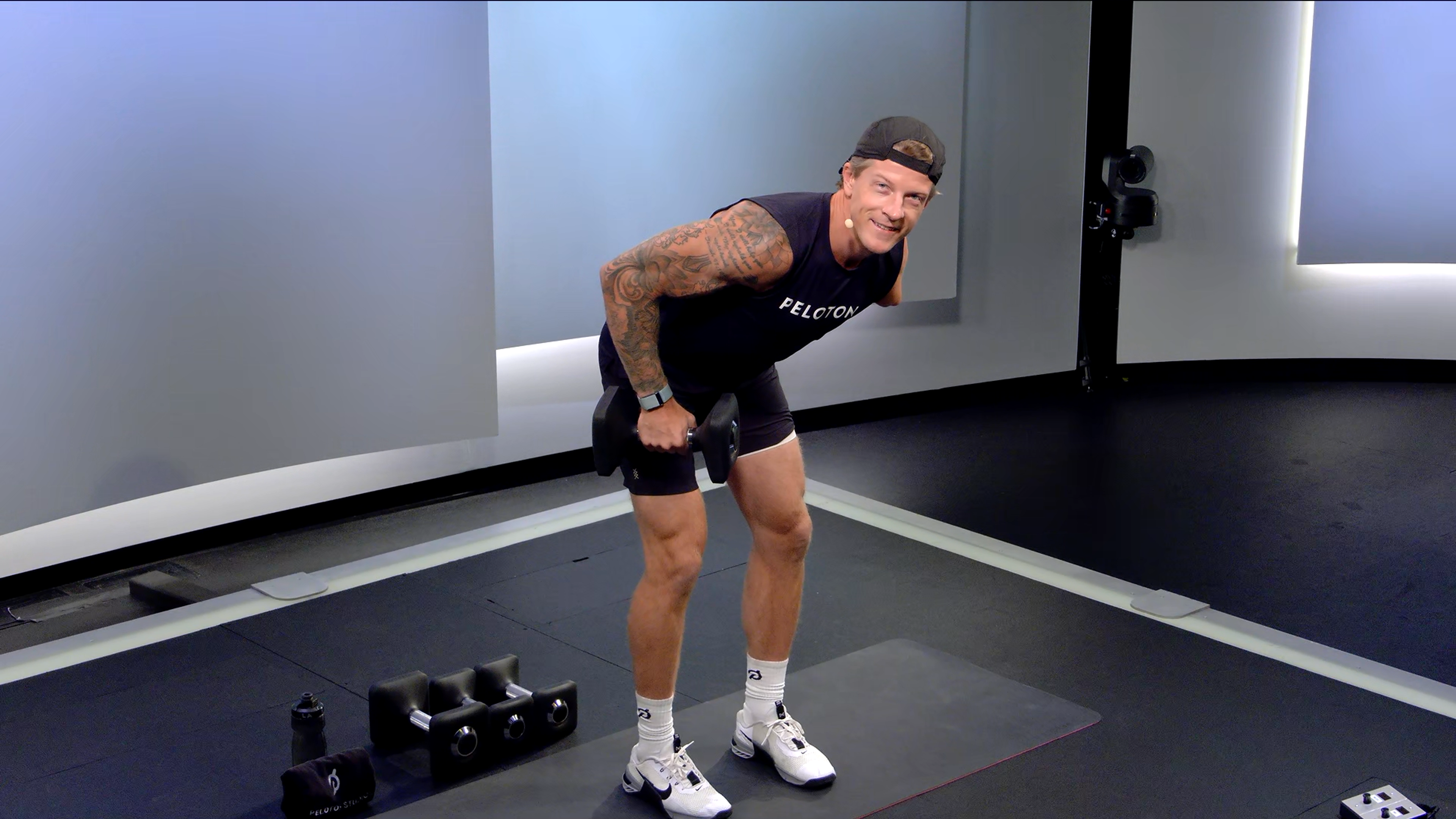 Peloton Instructor Logan Aldridge Strength Training Still | The Output by Peloton