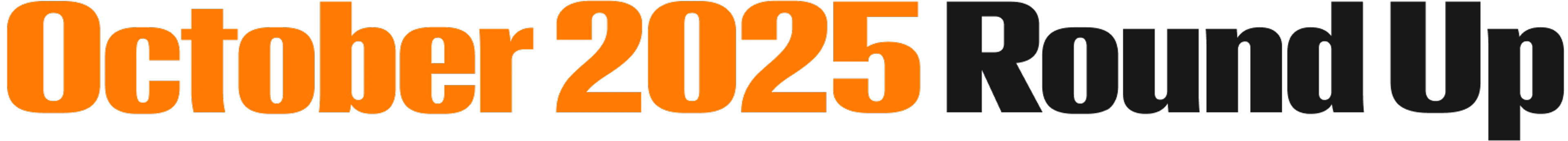 October 2025 Roundup