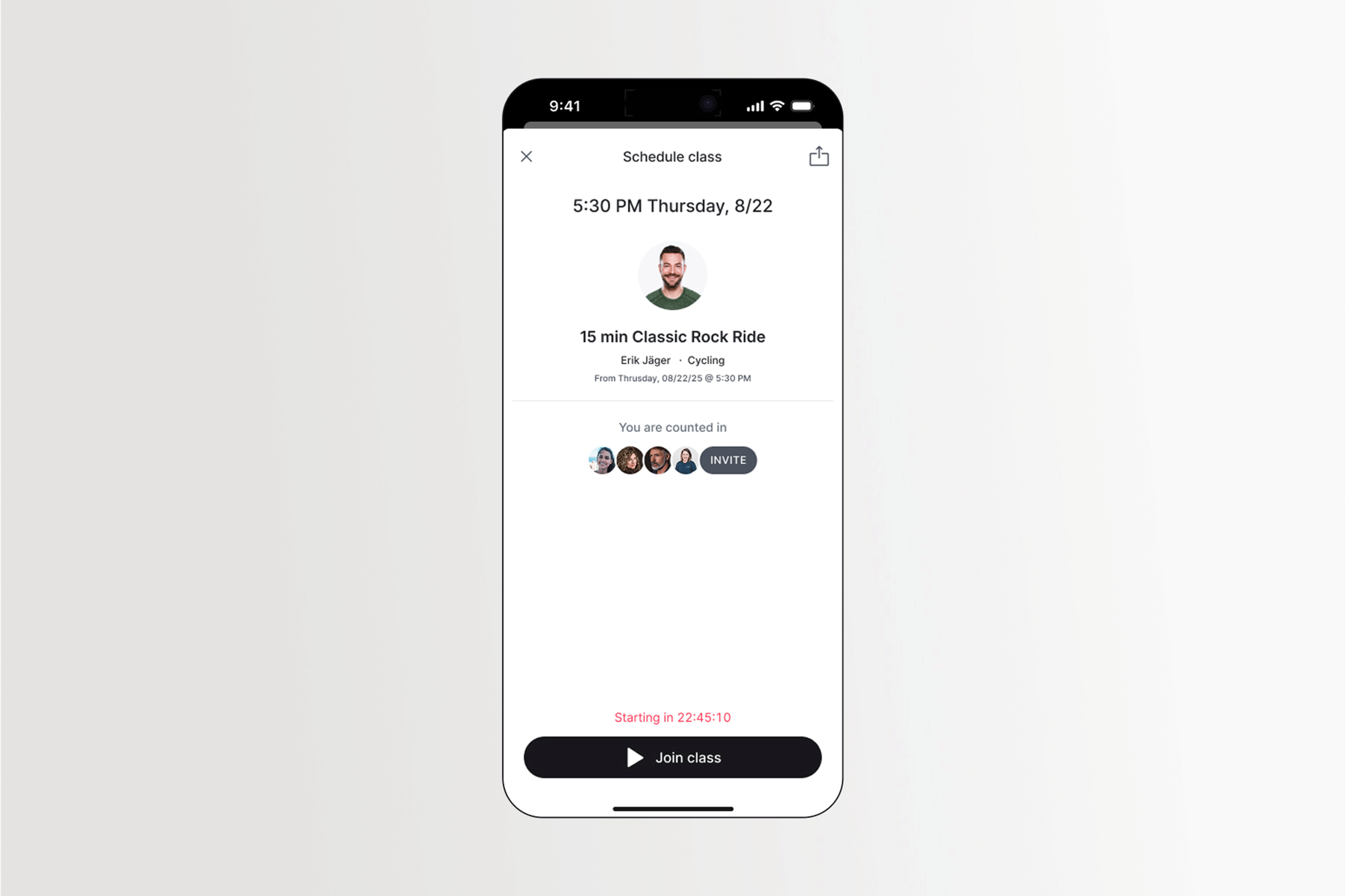 peloton class scheduling feature