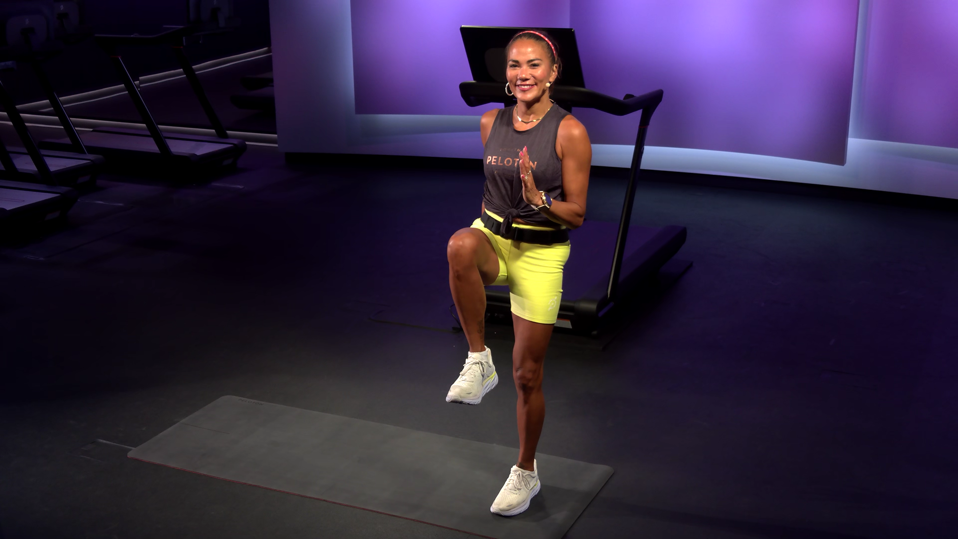 Photo of Susie Chan doing high knees