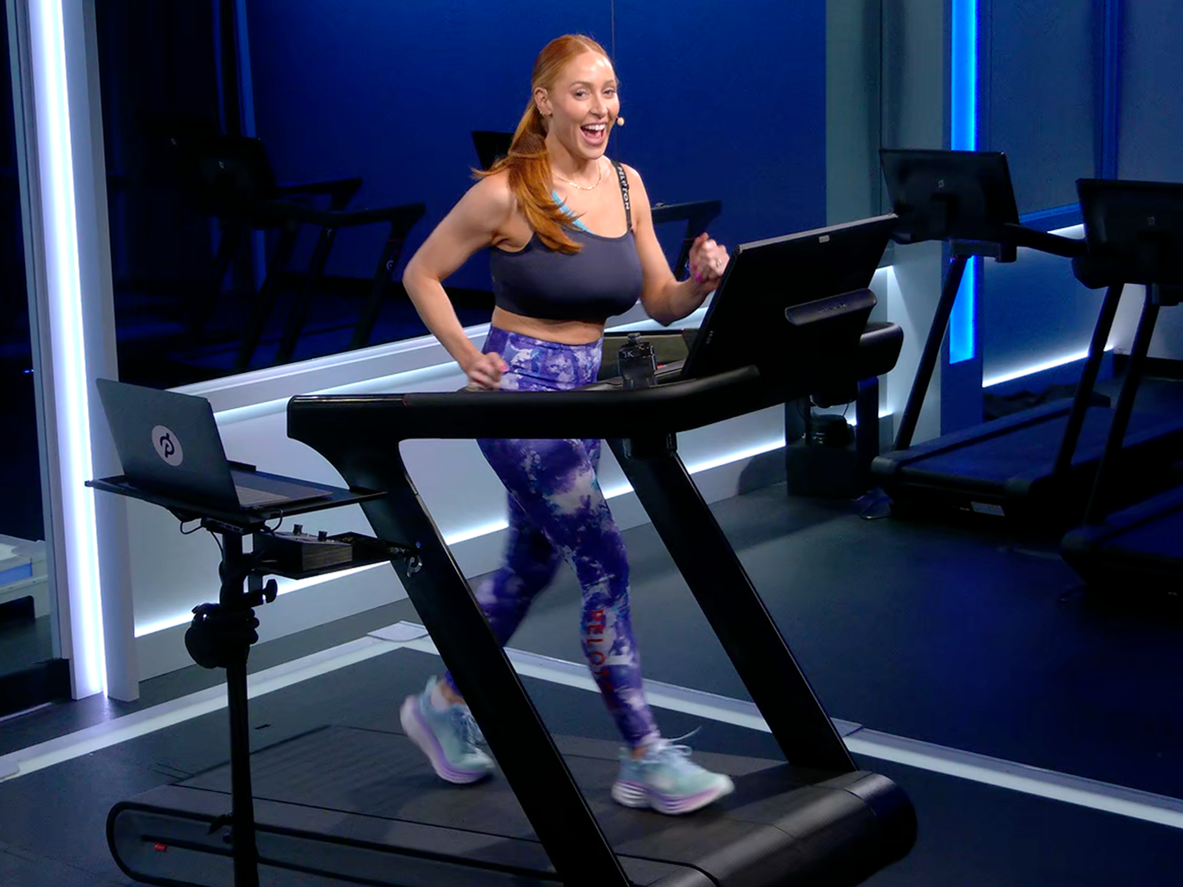 Jess King on Tread in Peloton Studios