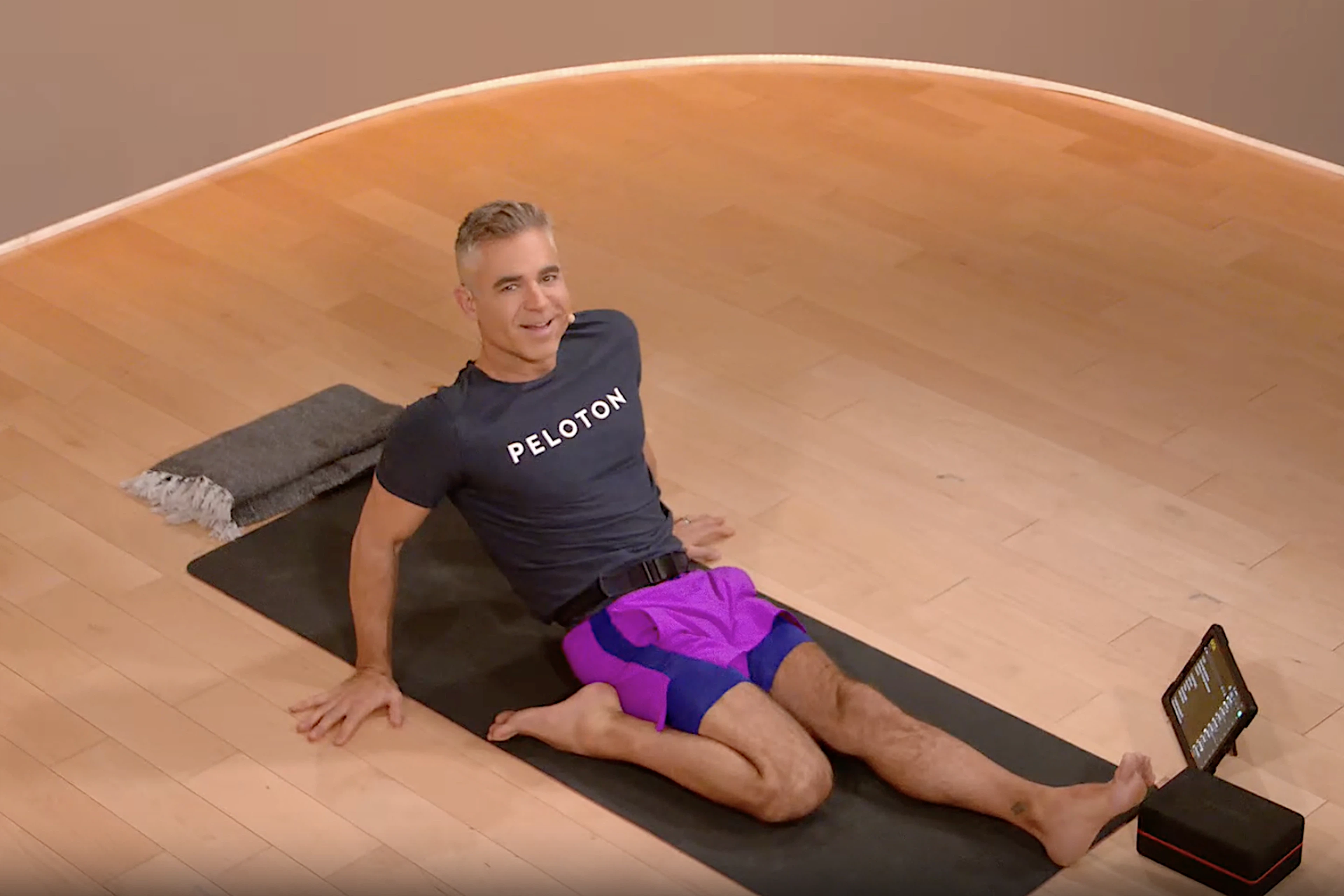 Ross Rayburn practicing Slow Flow yoga