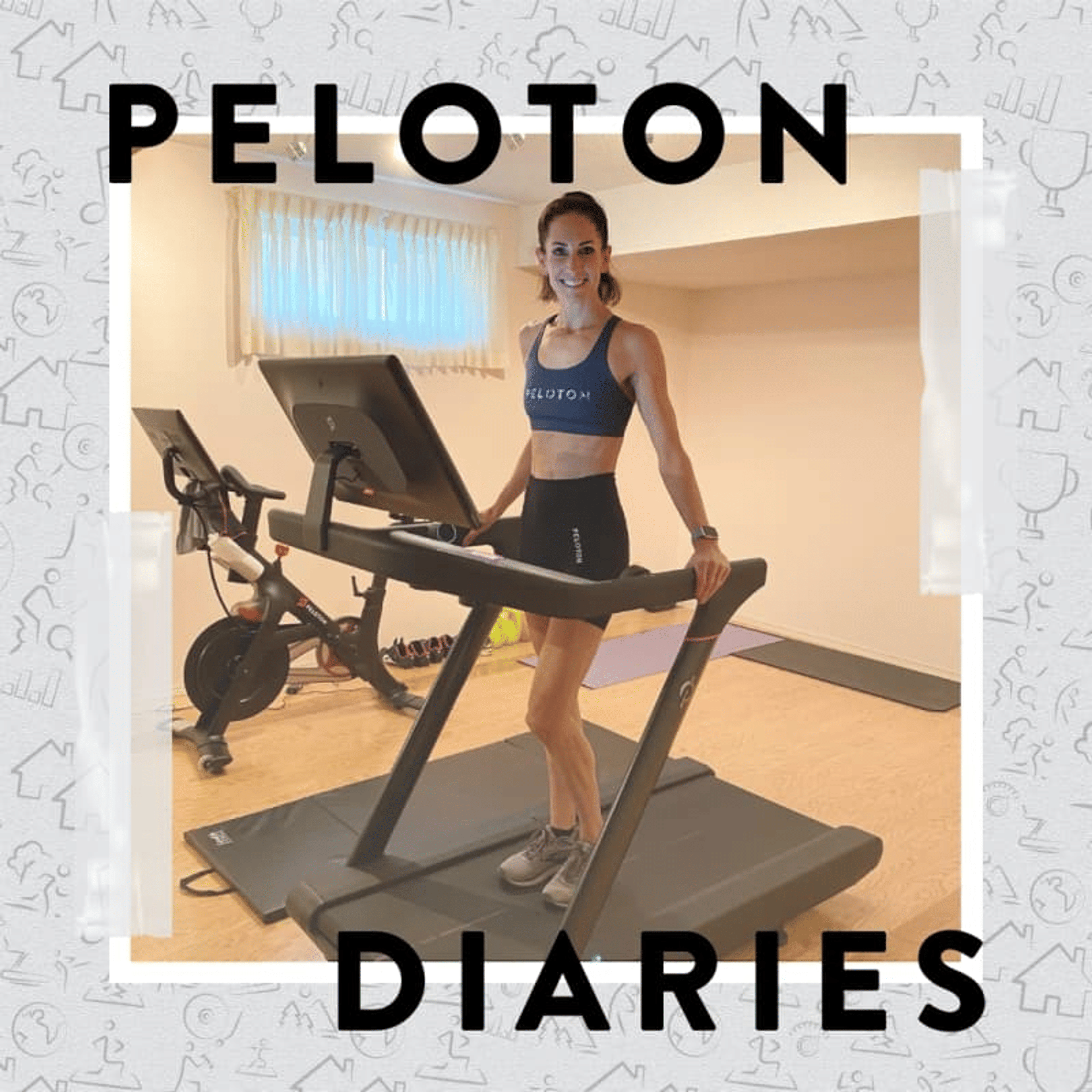 Joanne on a treadmill