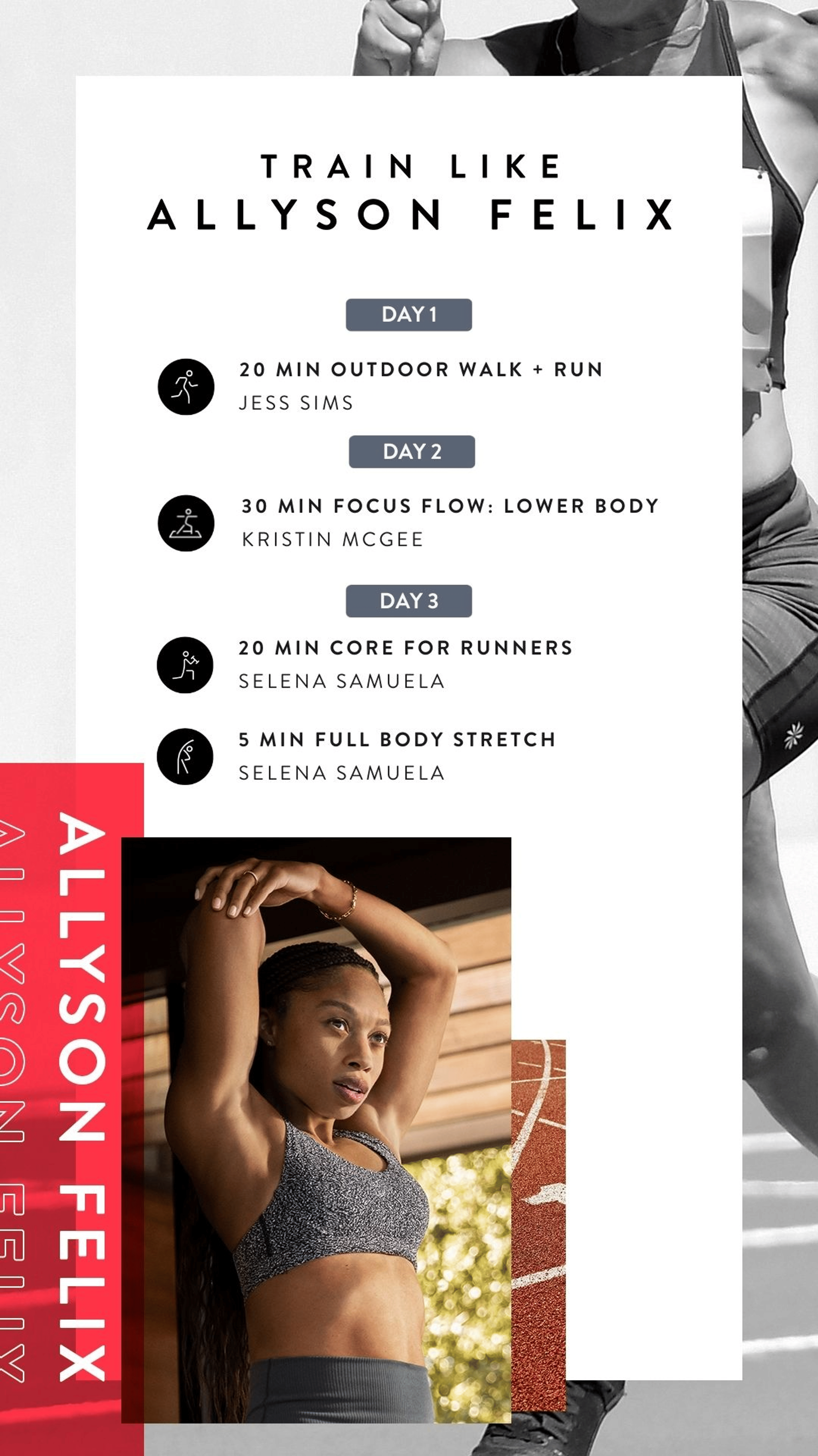 img-1-Life in the Fast Lane With Champion Sprinter and Peloton Member Allyson Felix